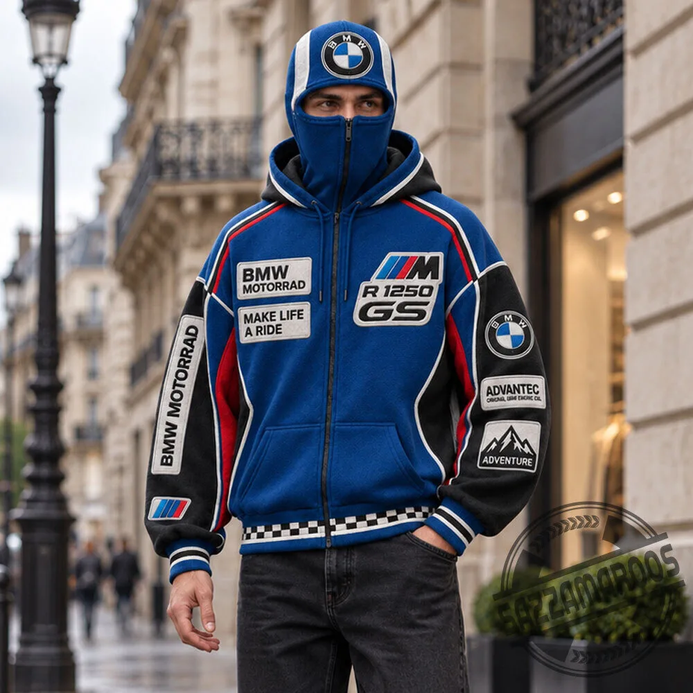 BMW Motorrad R 1250 GS Balaclava Zip Up Hoodie