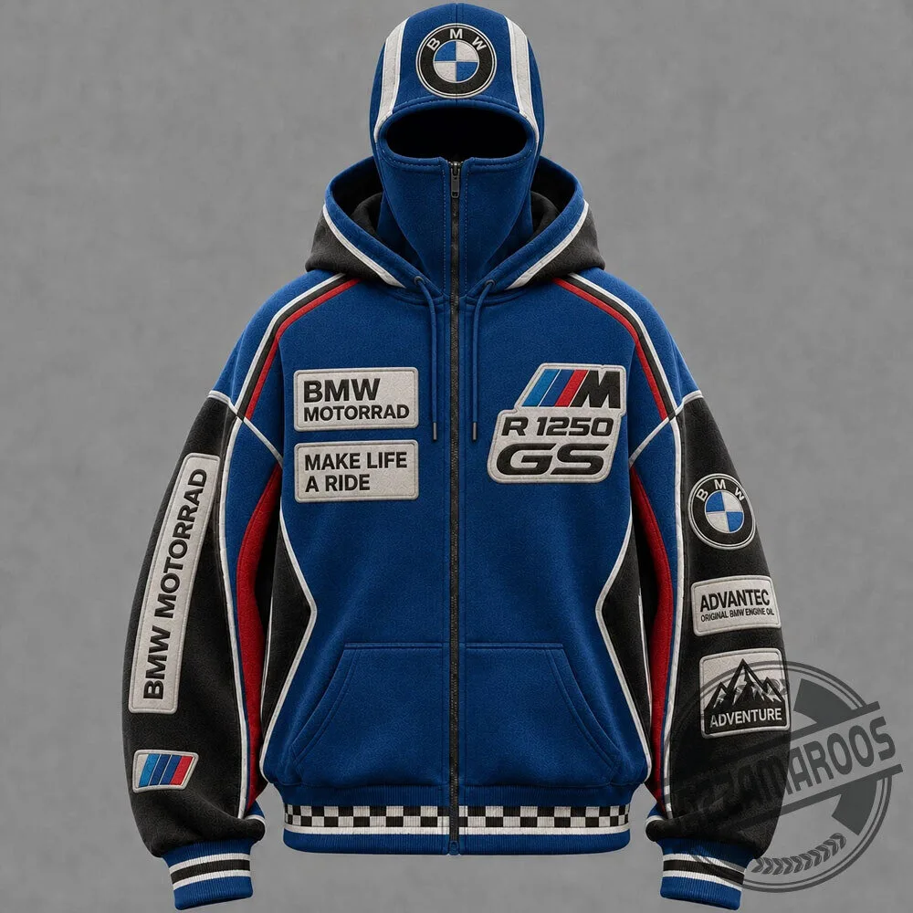 BMW Motorrad R 1250 GS Balaclava Zip Up Hoodie 4 BMW Motorrad R 1250 GS Balaclava Zip Up Hoodie