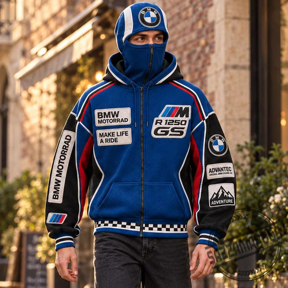 BMW Motorrad R 1250 GS Balaclava Zip Up Hoodie 5 BMW Motorrad R 1250 GS Balaclava Zip Up Hoodie
