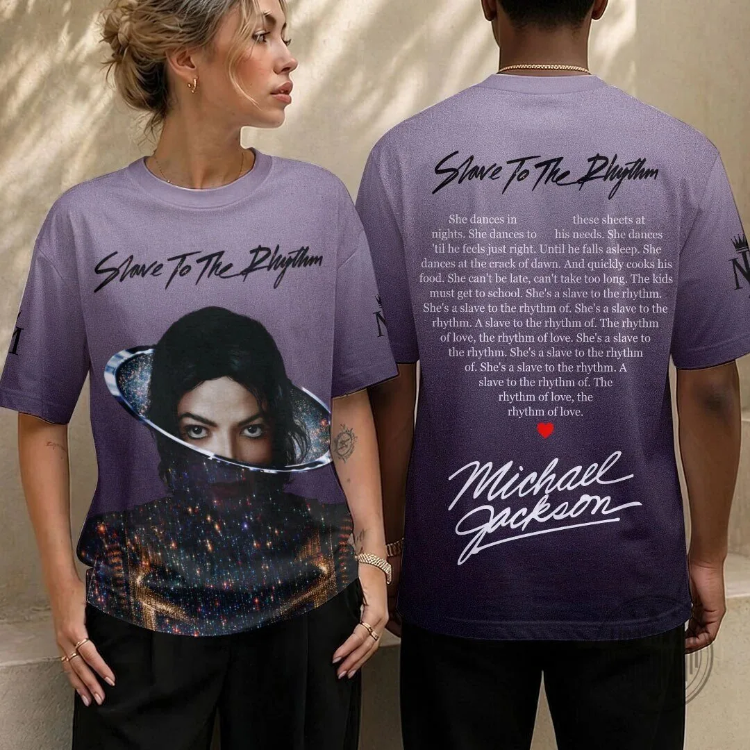Michael Jackson Slave To The Rhythm Album Cover Art Purple T-Shirt