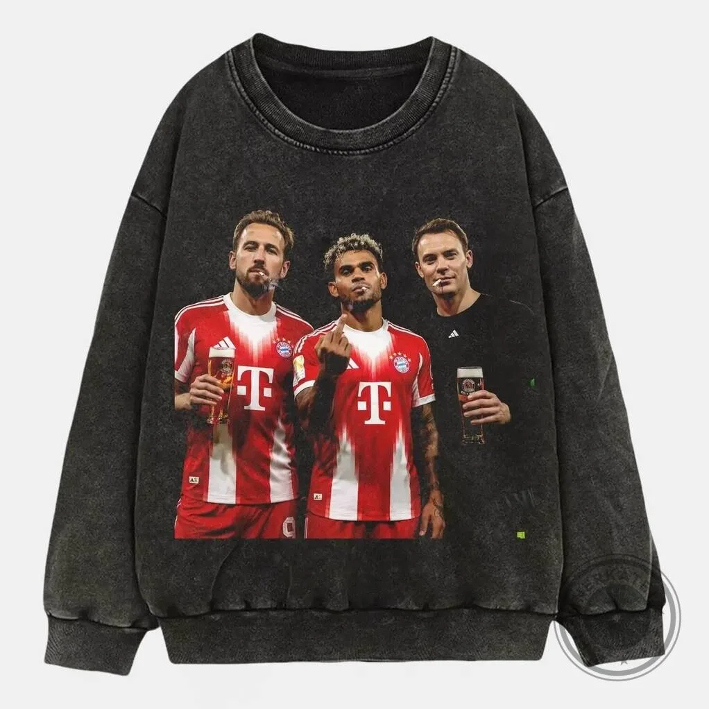 Harry Kane Manuel Neuer Luis Diaz Bayern Munich Football Club T-Shirt 7 Harry Kane Manuel Neuer Luis Diaz Bayern Munich Football Club T-Shirt