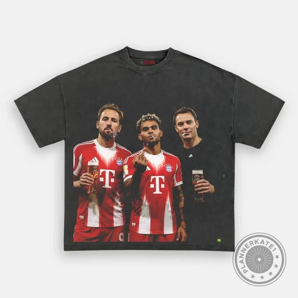 Harry Kane Manuel Neuer Luis Diaz Bayern Munich Football Club T-Shirt 8 Harry Kane Manuel Neuer Luis Diaz Bayern Munich Football Club T-Shirt