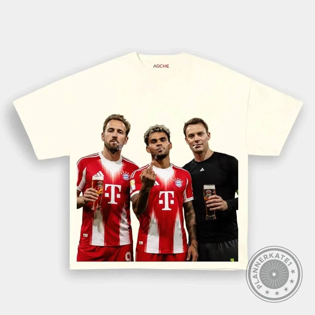 Harry Kane Manuel Neuer Luis Diaz Bayern Munich Football Club T-Shirt 11 Harry Kane Manuel Neuer Luis Diaz Bayern Munich Football Club T-Shirt