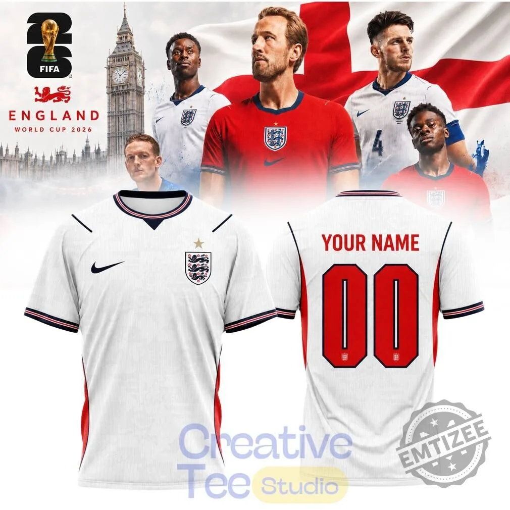 England National Football Team FIFA World Cup 2026 Soccer Jersey 2 England National Football Team FIFA World Cup 2026 Soccer Jersey