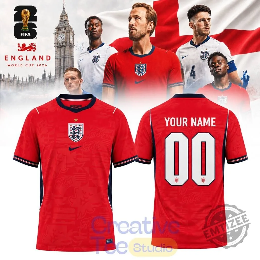 England National Football Team FIFA World Cup 2026 Soccer Jersey 3 England National Football Team FIFA World Cup 2026 Soccer Jersey