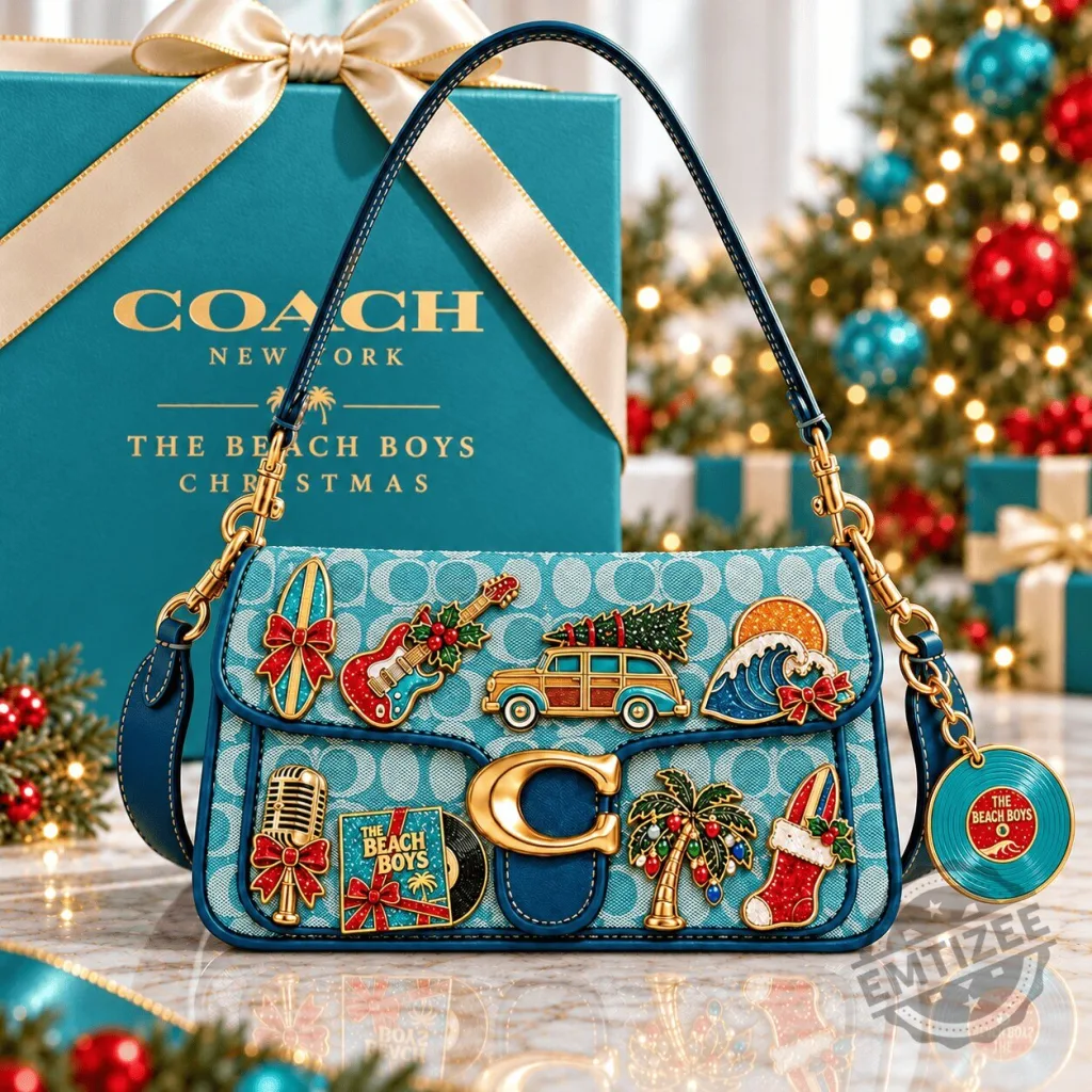 The Beach Boys Christmas Holiday Shoulder Bag with Charms The Beach Boys Christmas Holiday Shoulder Bag with Charms