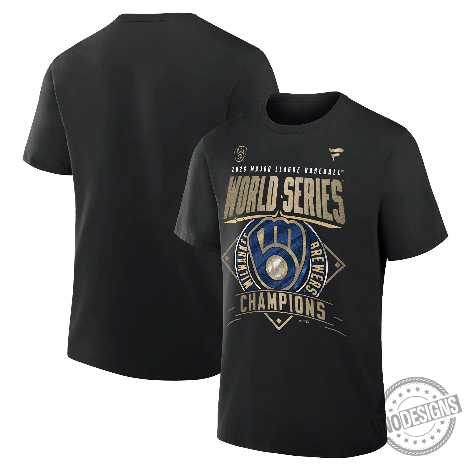 Milwaukee Brewers World Series 2026 Champions Black Fanatics T-Shirt
