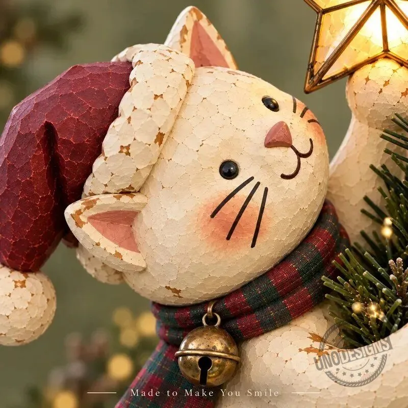 Christmas Cat Tree Topper with Lighted Star for Festive Holiday Decor 24 Christmas Cat Tree Topper with Lighted Star for Festive Holiday Decor