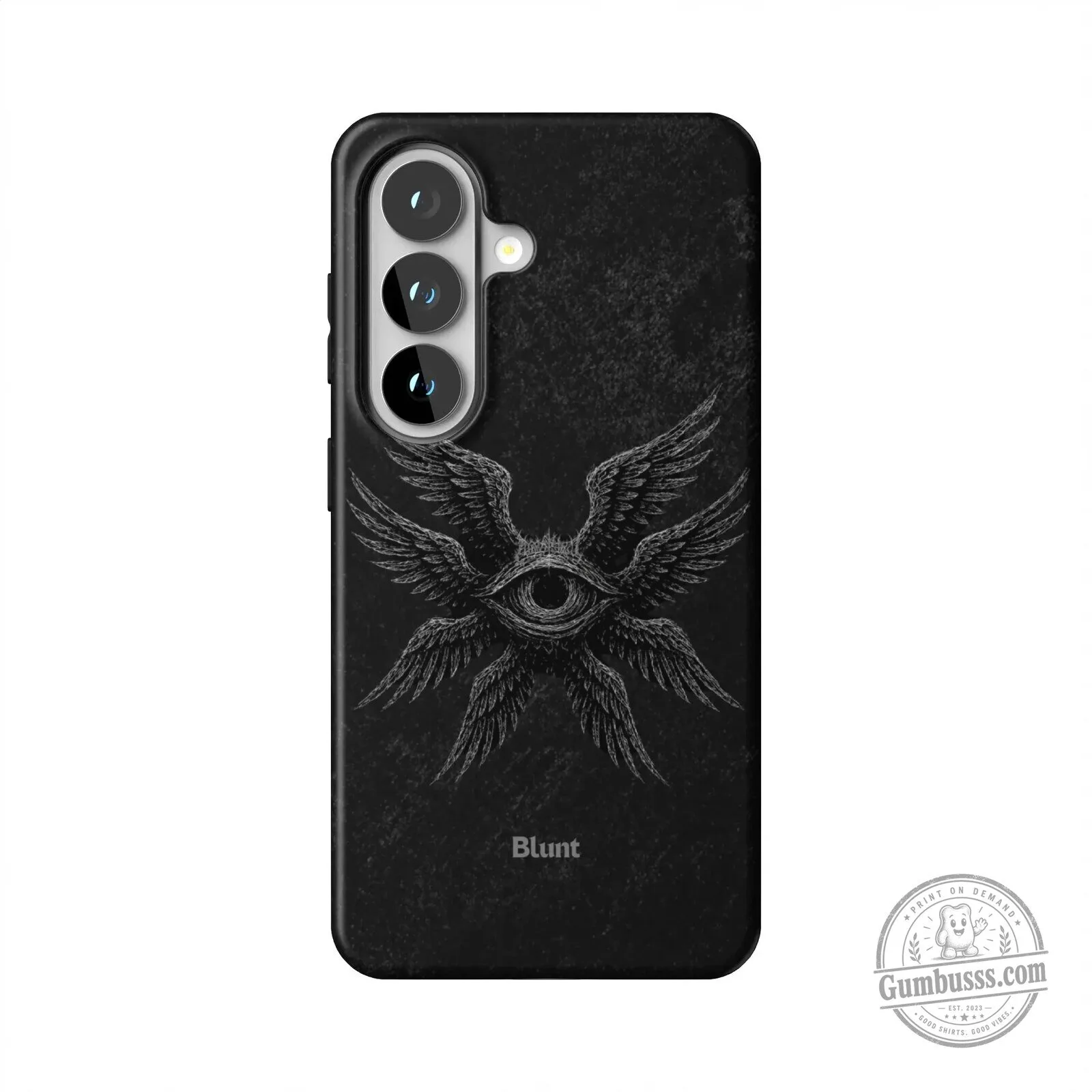 Seraphim Angelic Being All-Seeing Eye Wings Black Samsung Phone Case