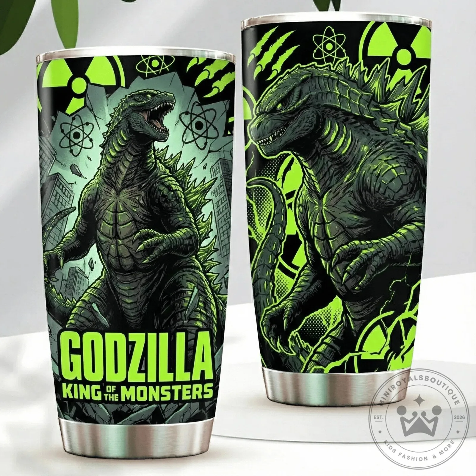 Godzilla King of the Monsters Stainless Steel Tumbler Cup
