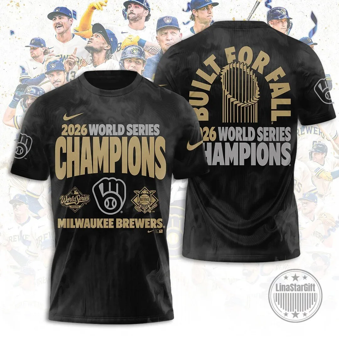Milwaukee Brewers 2026 World Series Champions Built For Fall T-Shirt