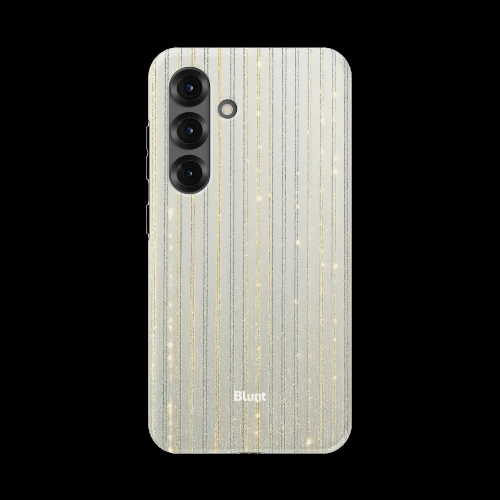 Elegant Gold and Silver Glitter Stripes Samsung Galaxy Phone Case Elegant Gold and Silver Glitter Stripes Samsung Galaxy Phone Case