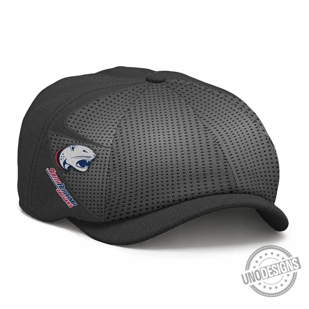 South Alabama Jaguars NCAA Bakerboy Cap, Perforated Mesh Newsboy Hat South Alabama Jaguars NCAA Bakerboy Cap, Perforated Mesh Newsboy Hat
