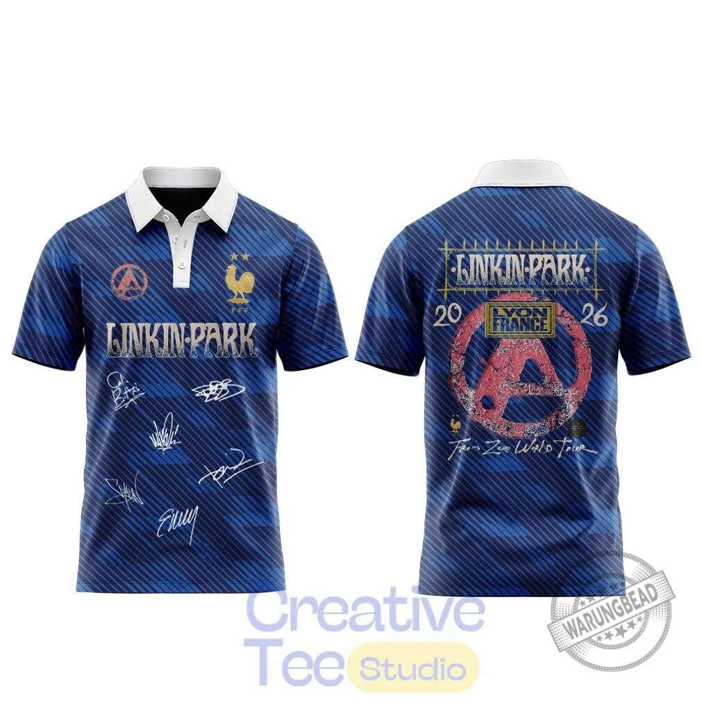 Linkin Park From Zero World Tour 2026 France Rugby Polo Shirt 5 Linkin Park From Zero World Tour 2026 France Rugby Polo Shirt