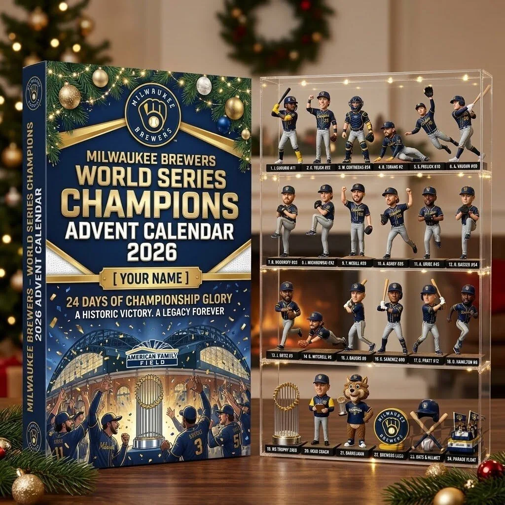 Milwaukee Brewers World Series Champions 2026 Advent Calendar with Baseball Figurines 2D