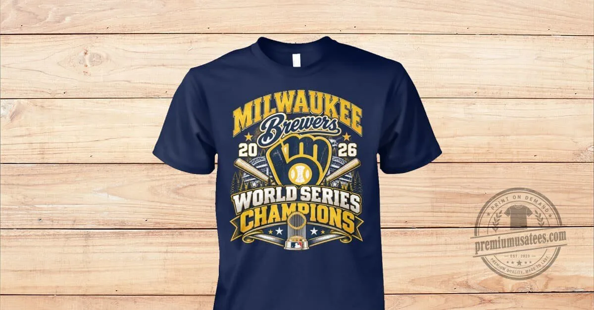 2026 World Series Champions T-Shirt for Milwaukee Brewers Baseball Enthusiasts