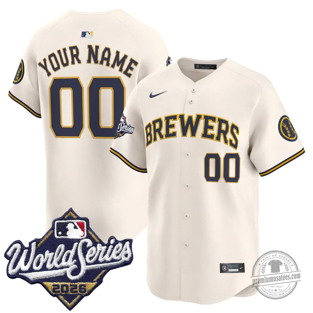 2026 World Series Custom Jersey for Milwaukee Brewers Baseball Fans 2026 World Series Custom Jersey for Milwaukee Brewers Baseball Fans