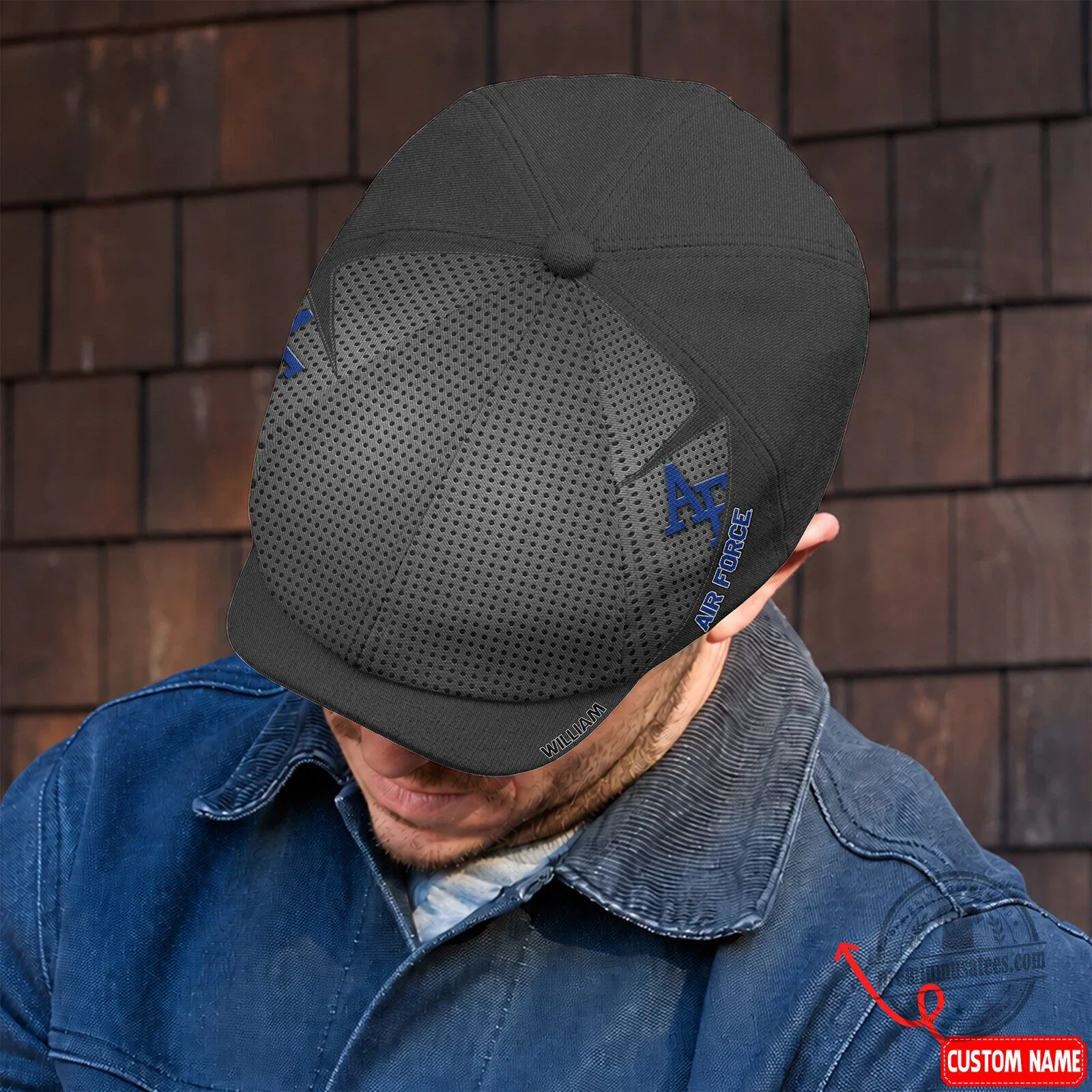 Air Force Falcons NCAA Embroidered Newsboy Cap, Bakerboy Cap 5 Air Force Falcons NCAA Embroidered Newsboy Cap, Bakerboy Cap