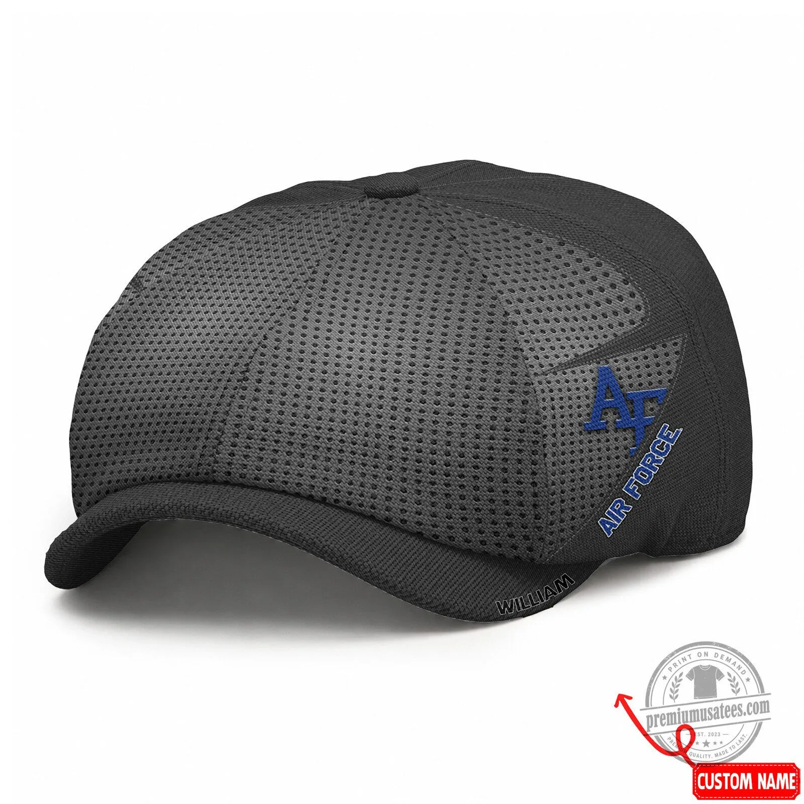Air Force Falcons NCAA Embroidered Newsboy Cap, Bakerboy Cap 6 Air Force Falcons NCAA Embroidered Newsboy Cap, Bakerboy Cap