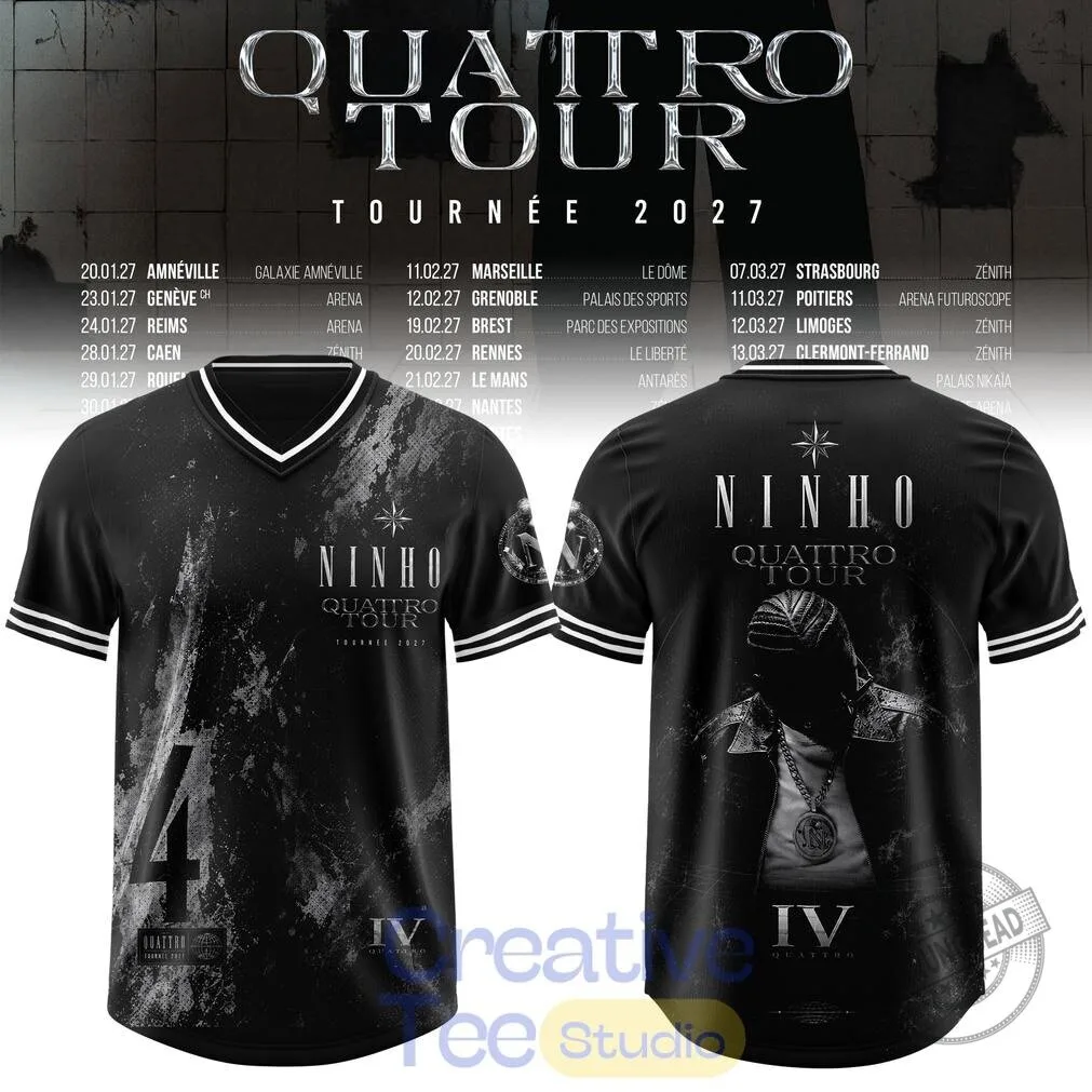 Ninho Quattro Tour 2027 Concert Dates Football Jersey 5 Ninho Quattro Tour 2027 Concert Dates Football Jersey