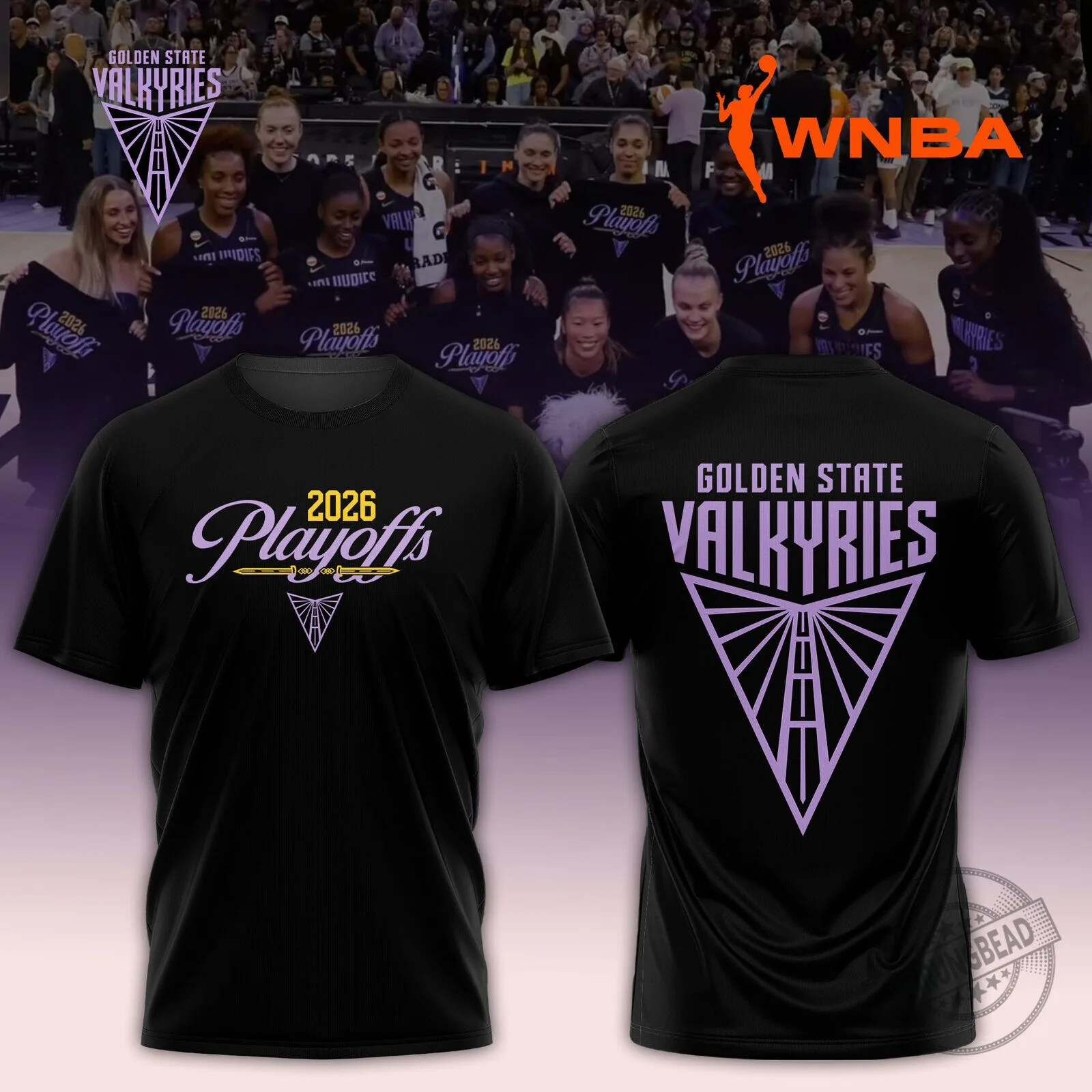 WNBA Basketball T-Shirt for the 2026 Playoffs - Golden State Valkyries