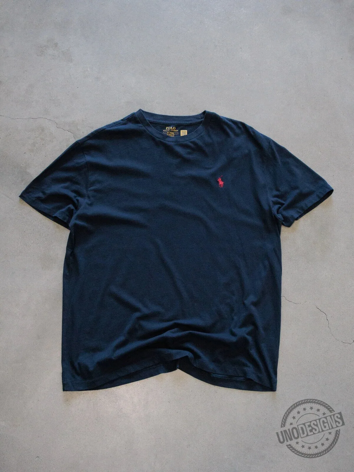 Ralph Lauren Polo Shirt Navy Blue Short Sleeve Cotton Crew Neck T-Shirt 3 Ralph Lauren Polo Shirt Navy Blue Short Sleeve Cotton Crew Neck T-Shirt