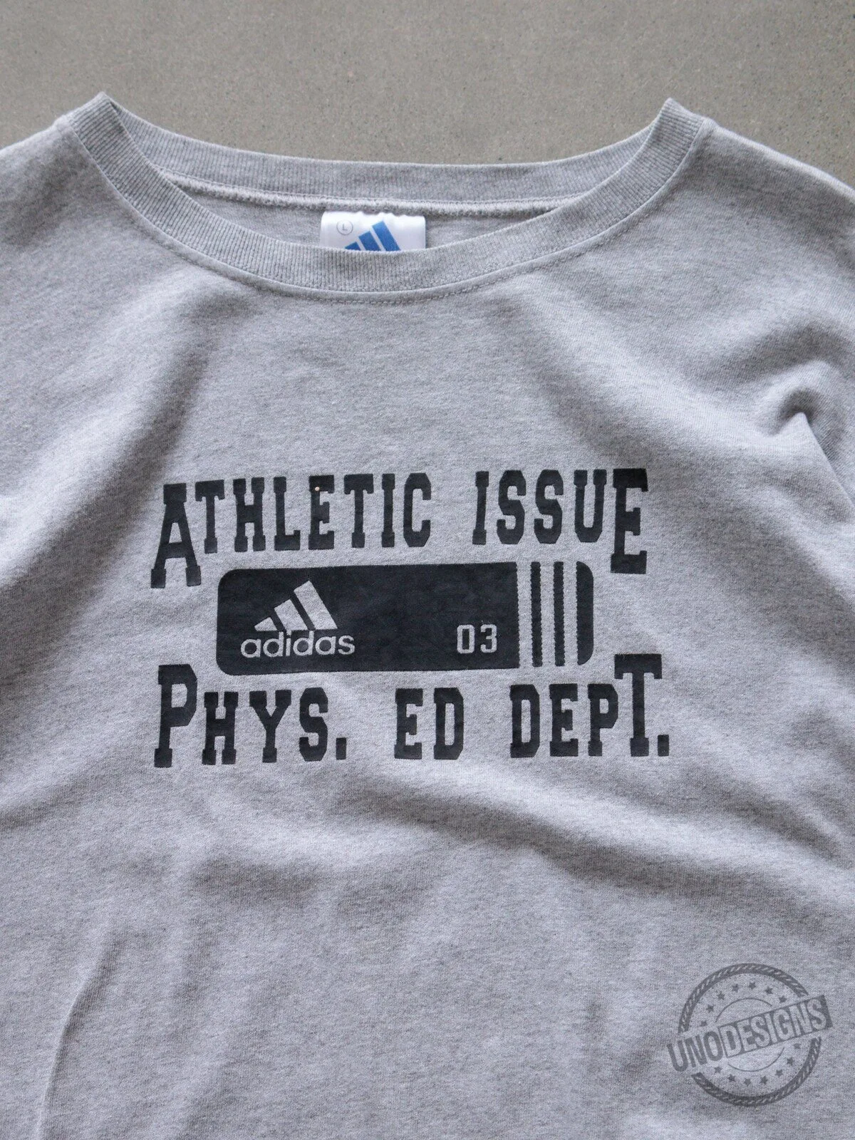 Adidas Athletic Issue Physical Education Department Gray Long Sleeve T-Shirt 5 Adidas Athletic Issue Physical Education Department Gray Long Sleeve T-Shirt