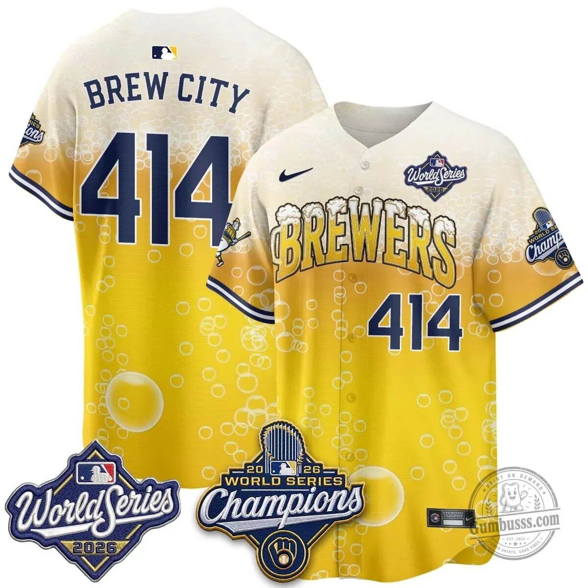 Milwaukee Brewers 2026 World Series Champions Beer Design Baseball Jersey 78 Milwaukee Brewers 2026 World Series Champions Beer Design Baseball Jersey