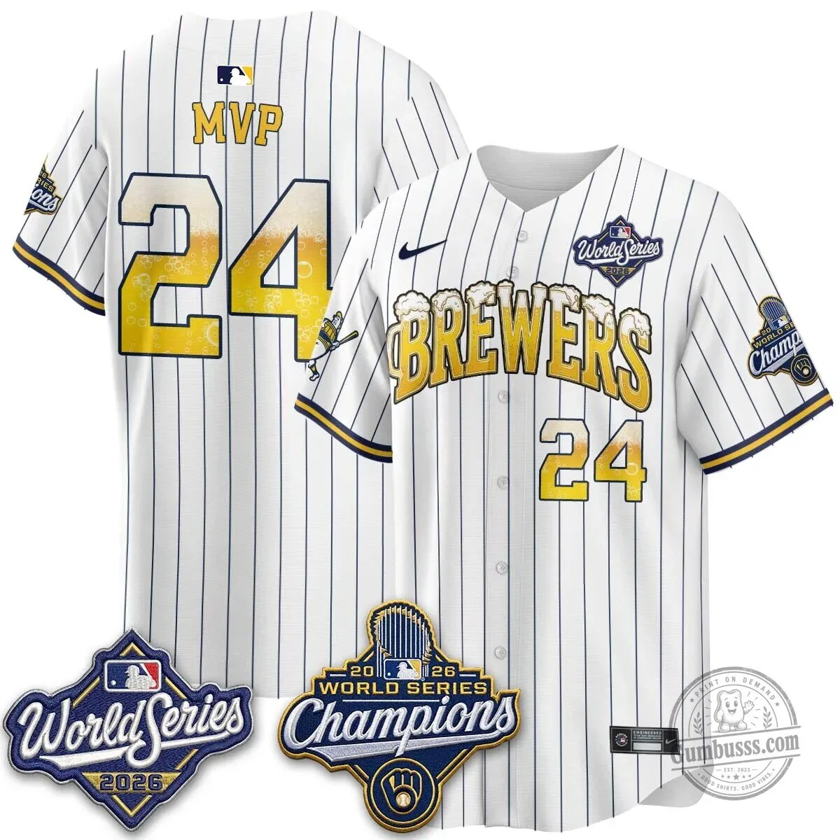 Milwaukee Brewers 2026 World Series Champions Beer Design Baseball Jersey 84 Milwaukee Brewers 2026 World Series Champions Beer Design Baseball Jersey