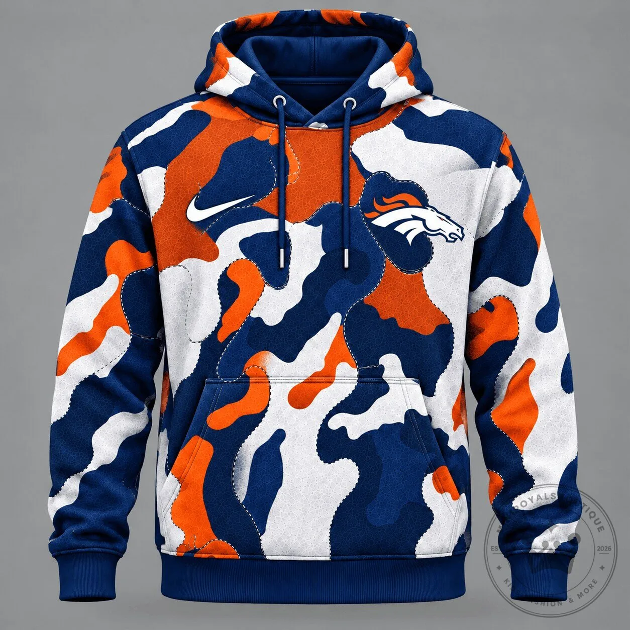 Denver Broncos NFL Team Camouflage Performance Hoodie for Men and Women