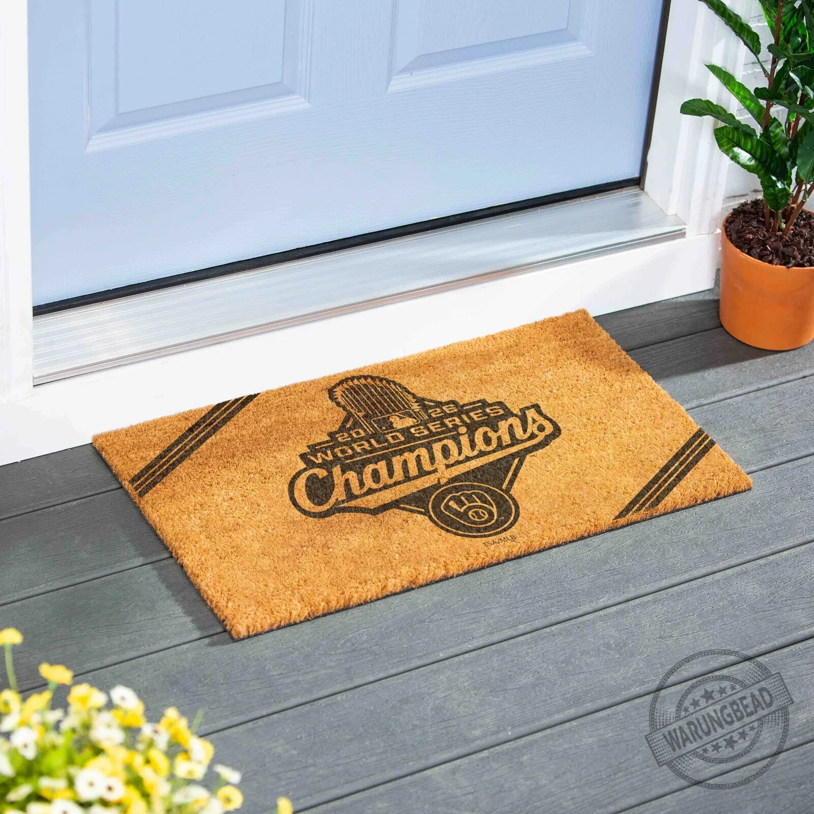 Milwaukee Brewers 2026 World Series Champions Coir Doormat