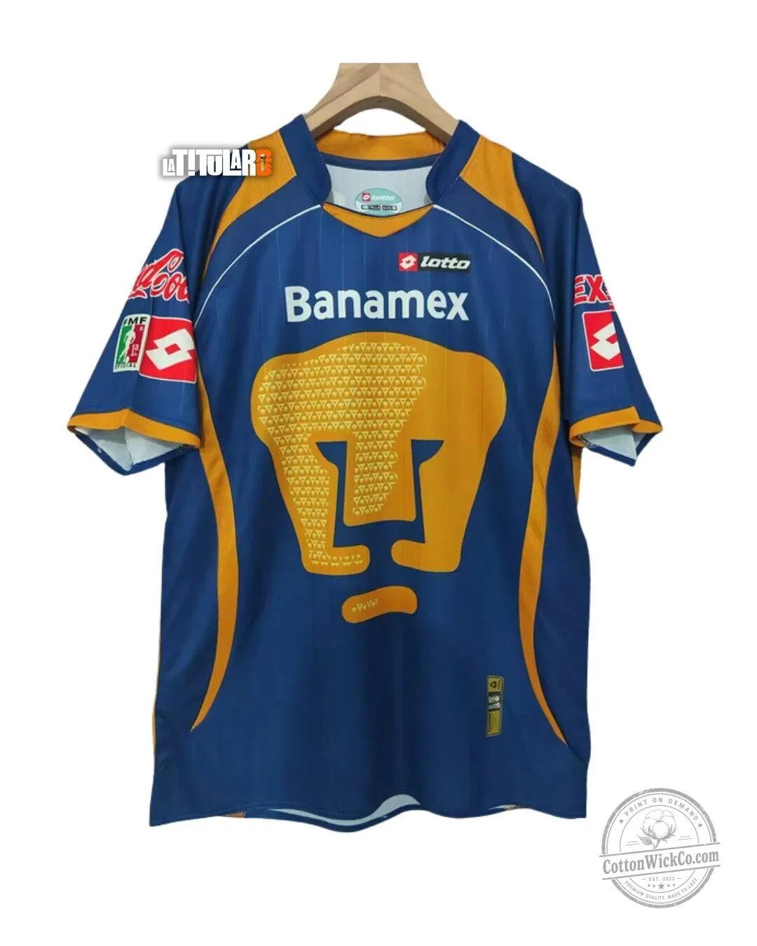Pumas UNAM Retro Soccer Football Club Team Jersey