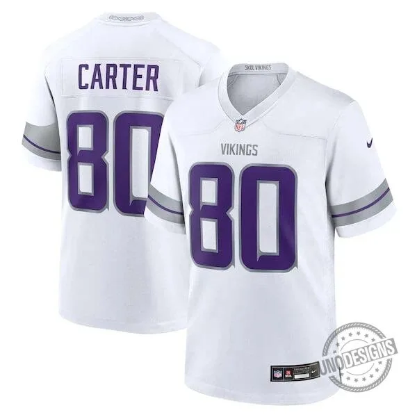 Minnesota Vikings Cris Carter White Football Jersey 4 Minnesota Vikings Cris Carter White Football Jersey
