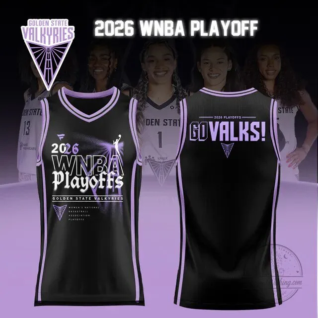 Golden State Valkyries 2026 WNBA Playoff Basketball Jersey for Women 3 Golden State Valkyries 2026 WNBA Playoff Basketball Jersey for Women