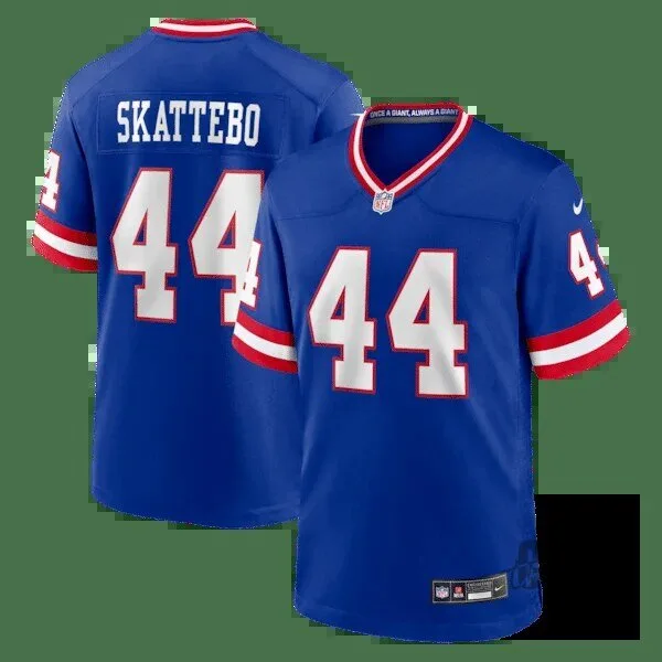 New York Giants Cam Skattebo Royal Blue American Football Jersey 11 New York Giants Cam Skattebo Royal Blue American Football Jersey