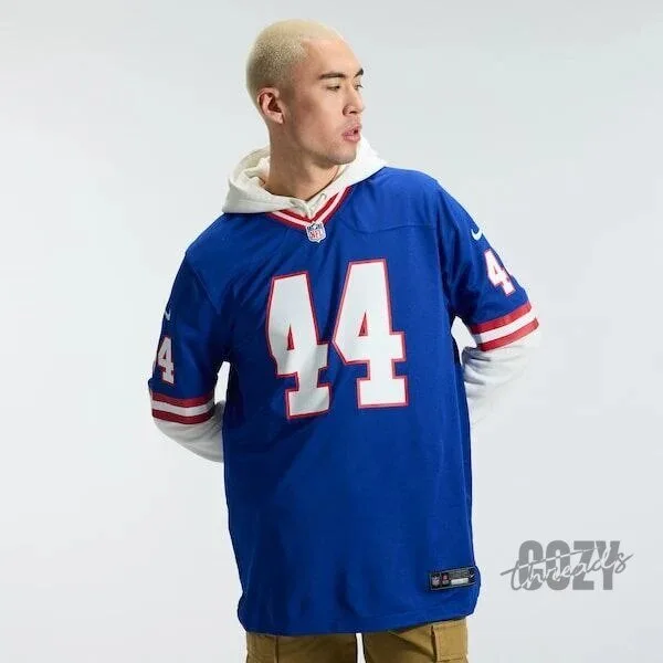 New York Giants Cam Skattebo Royal Blue American Football Jersey 12 New York Giants Cam Skattebo Royal Blue American Football Jersey