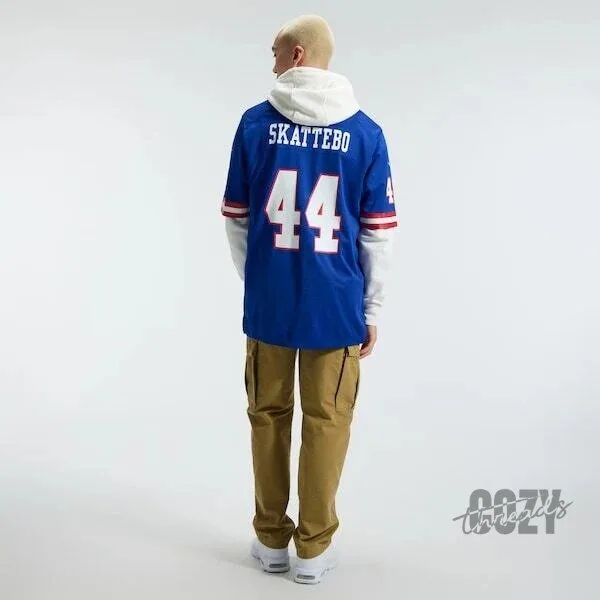 New York Giants Cam Skattebo Royal Blue American Football Jersey 15 New York Giants Cam Skattebo Royal Blue American Football Jersey