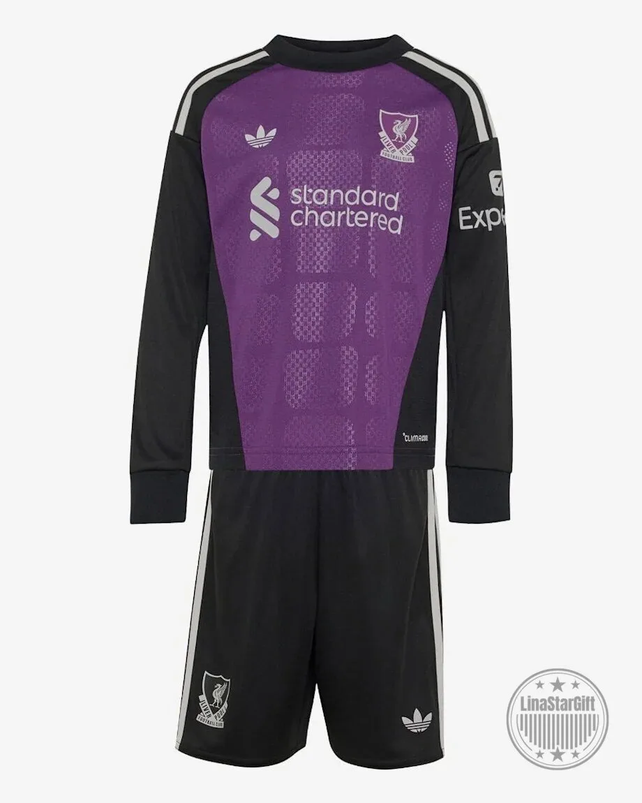 Liverpool FC Away Goalkeeper Kids Football Jersey Kit with Shorts and Socks 4 Liverpool FC Away Goalkeeper Kids Football Jersey Kit with Shorts and Socks
