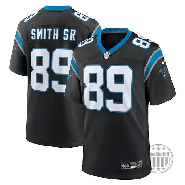 Carolina Panthers Steve Smith Senior Black Football Jersey 8 Carolina Panthers Steve Smith Senior Black Football Jersey