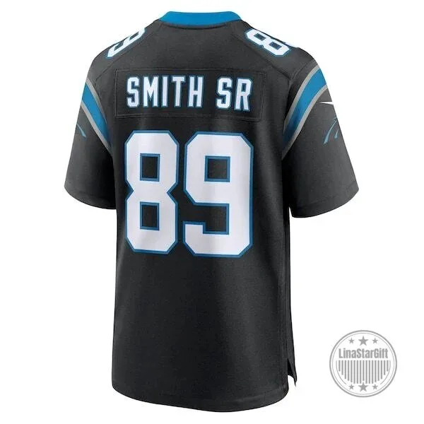 Carolina Panthers Steve Smith Senior Black Football Jersey 10 Carolina Panthers Steve Smith Senior Black Football Jersey