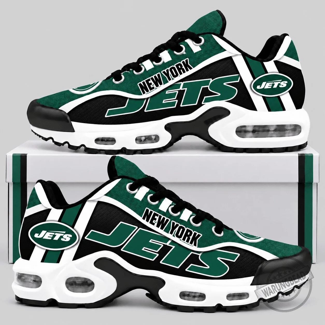 New York Jets NFL Bold Wordmark Air Cushion Running Shoes 1 New York Jets NFL Bold Wordmark Air Cushion Running Shoes