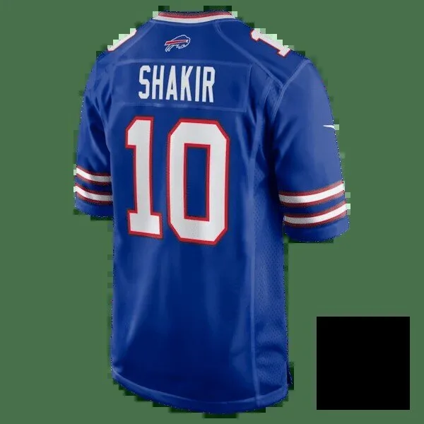 Buffalo Bills Khalil Shakir Royal Blue Football Game Jersey 12 Buffalo Bills Khalil Shakir Royal Blue Football Game Jersey