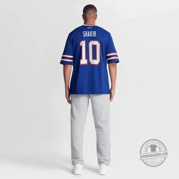 Buffalo Bills Khalil Shakir Royal Blue Football Game Jersey 17 Buffalo Bills Khalil Shakir Royal Blue Football Game Jersey