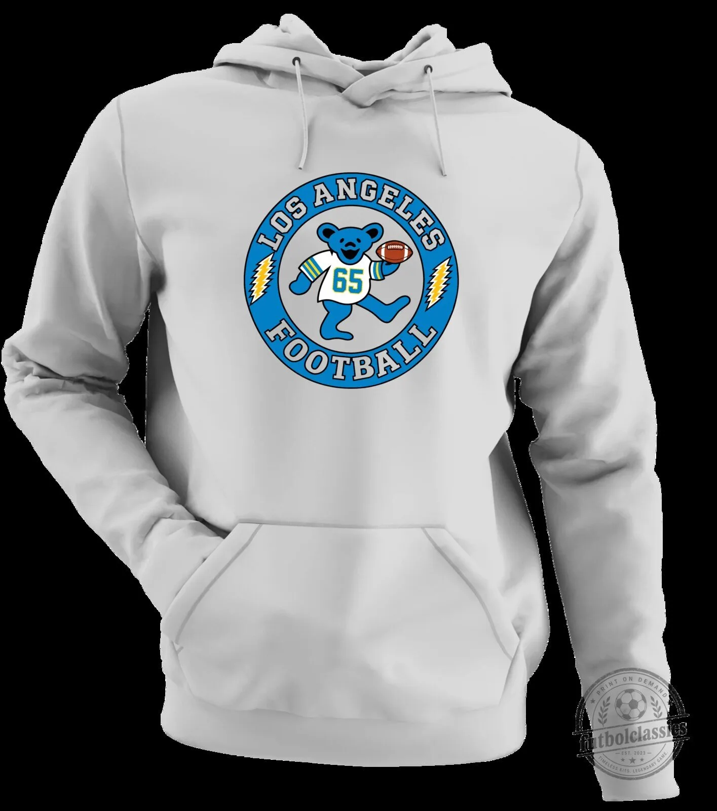 Los Angeles Football Dancing Bear Grateful Dead Inspired Hoodie 10 Los Angeles Football Dancing Bear Grateful Dead Inspired Hoodie