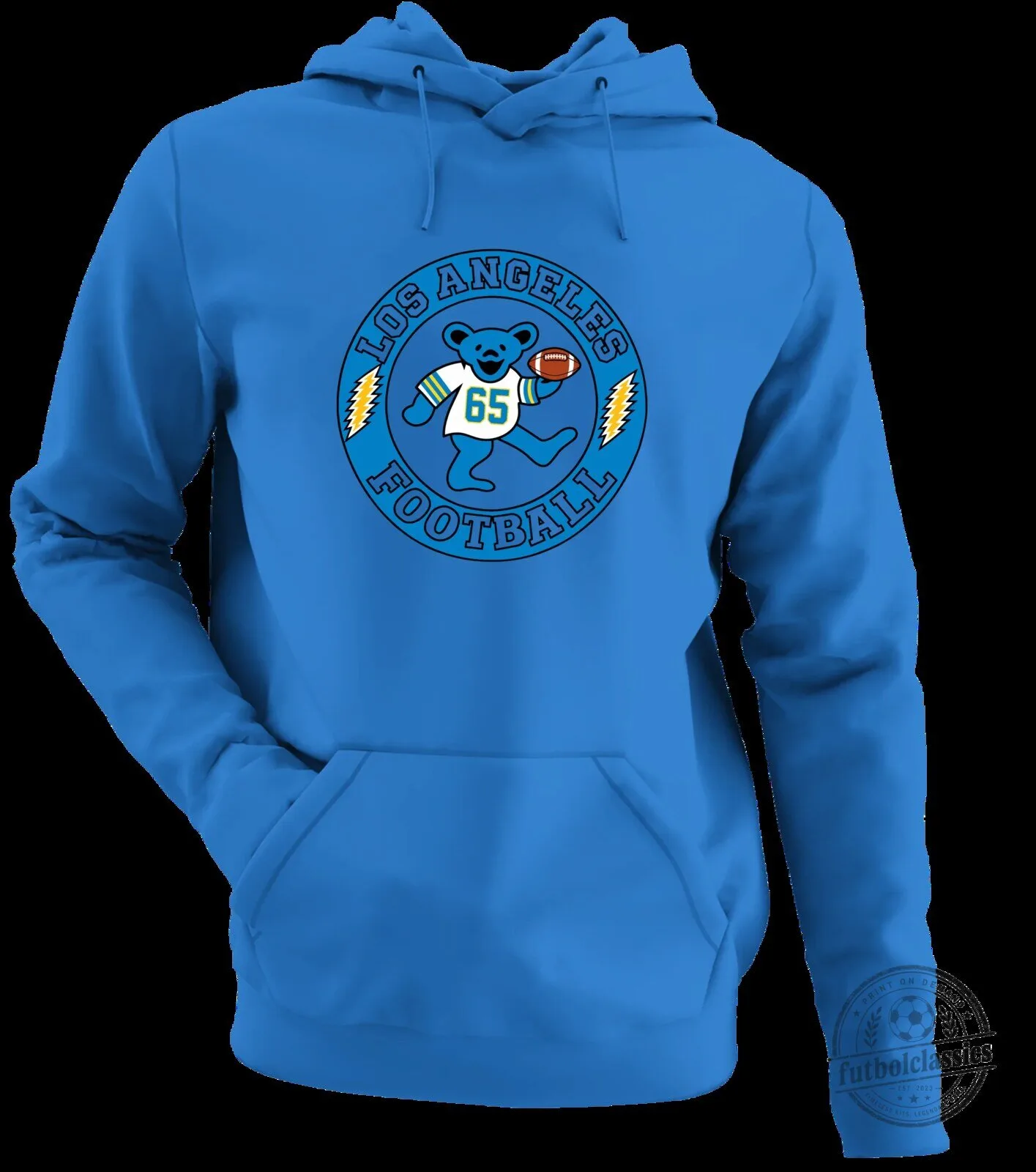 Los Angeles Football Dancing Bear Grateful Dead Inspired Hoodie 14 Los Angeles Football Dancing Bear Grateful Dead Inspired Hoodie