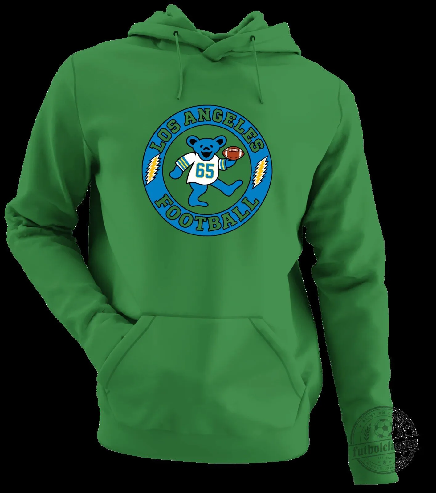 Los Angeles Football Dancing Bear Grateful Dead Inspired Hoodie 15 Los Angeles Football Dancing Bear Grateful Dead Inspired Hoodie