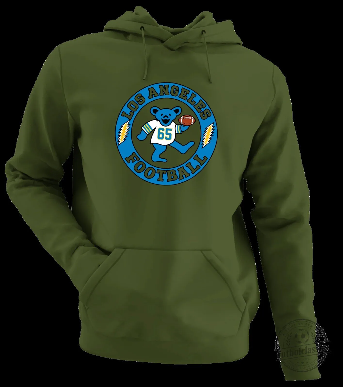 Los Angeles Football Dancing Bear Grateful Dead Inspired Hoodie 16 Los Angeles Football Dancing Bear Grateful Dead Inspired Hoodie