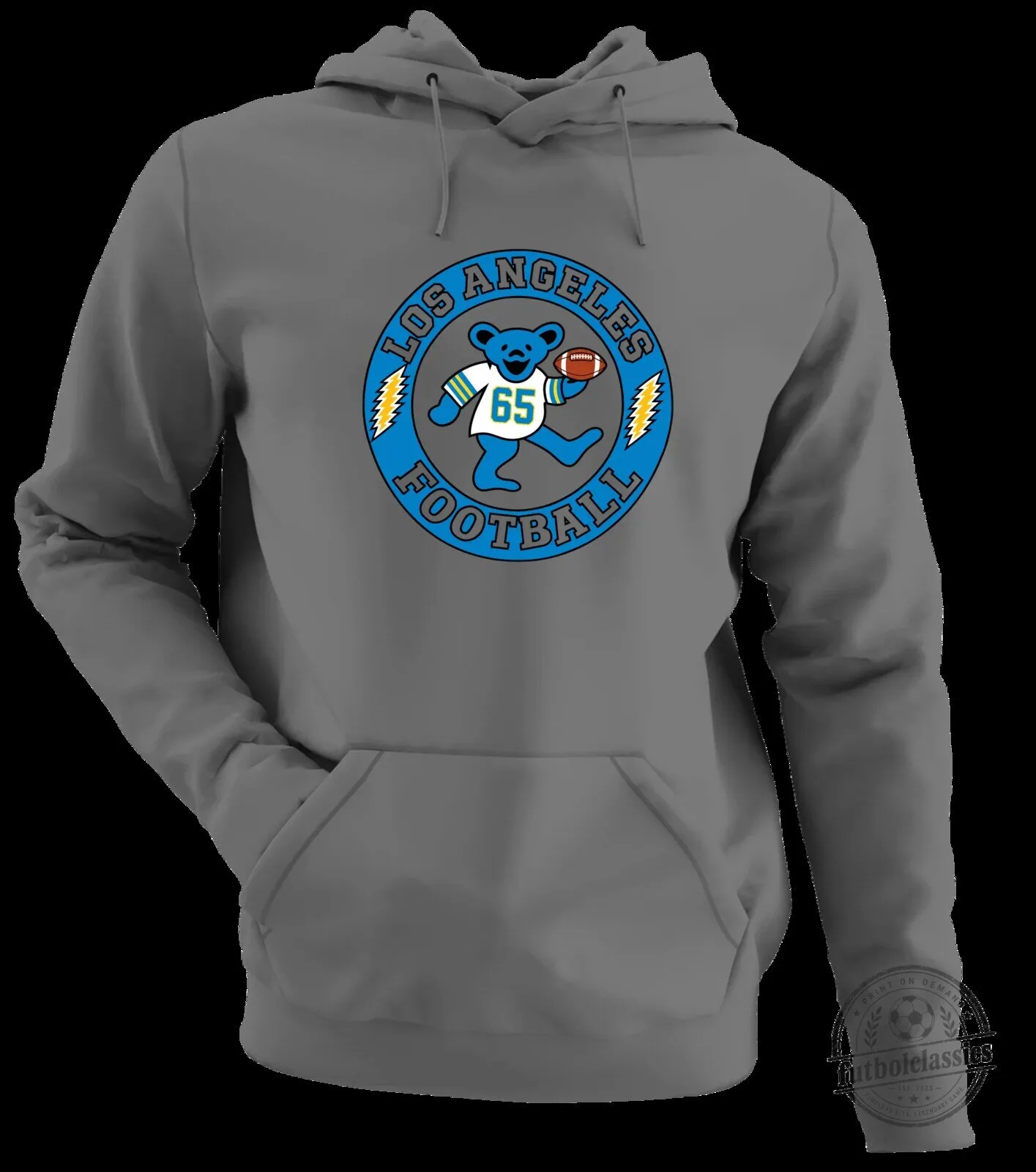 Los Angeles Football Dancing Bear Grateful Dead Inspired Hoodie 18 Los Angeles Football Dancing Bear Grateful Dead Inspired Hoodie