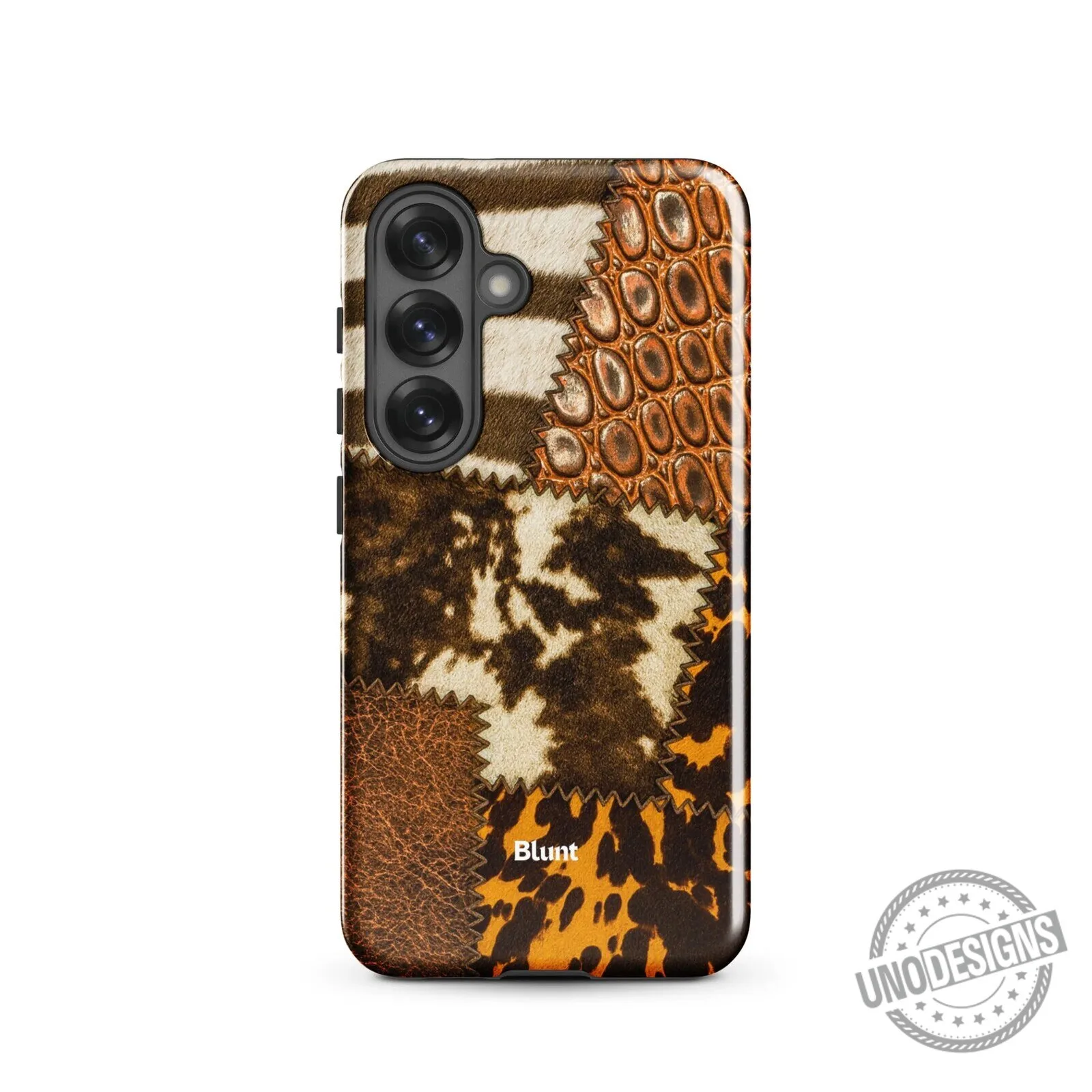 Bronze Hide Patchwork Pattern Samsung Galaxy Phone Case 1 Bronze Hide Patchwork Pattern Samsung Galaxy Phone Case