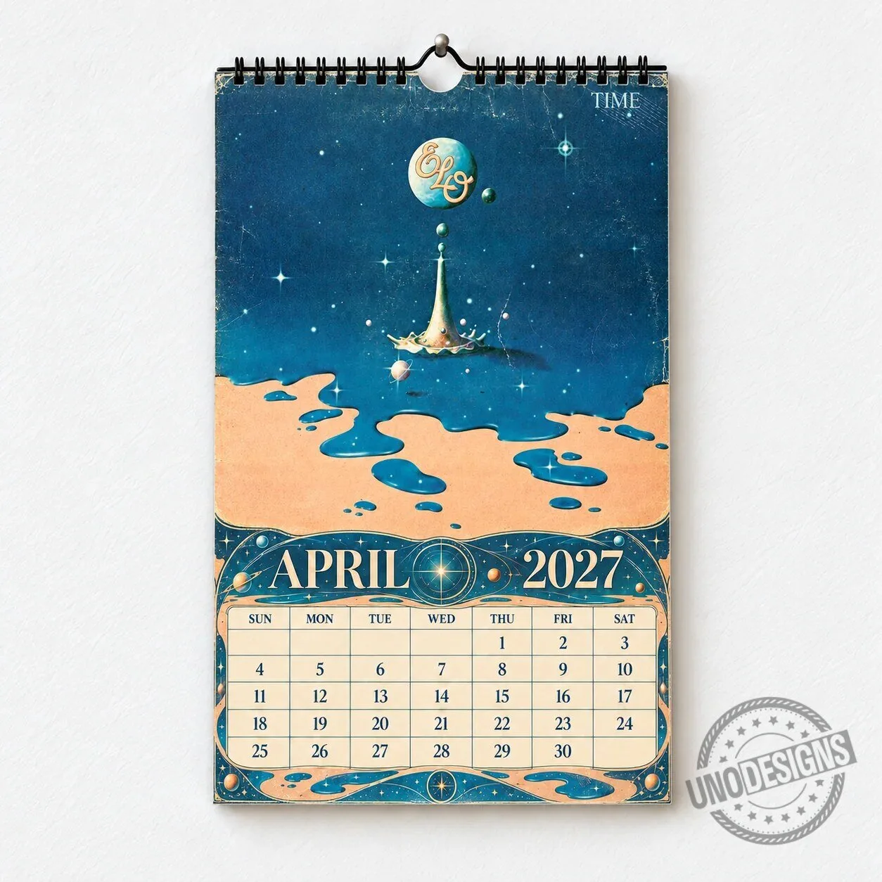 Electric Light Orchestra 2027 Wall Calendar - Vintage Classic Rock Music Gift 2D 20 Electric Light Orchestra 2027 Wall Calendar - Vintage Classic Rock Music Gift 2D